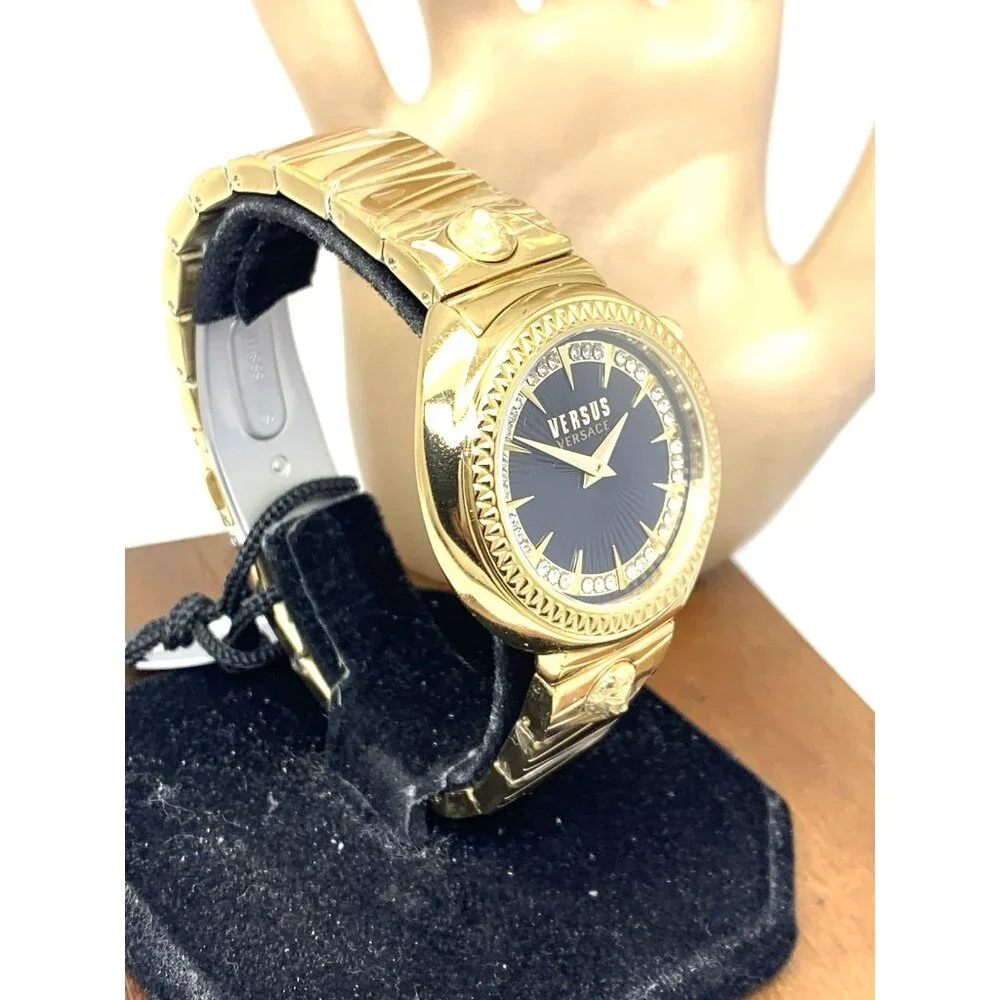 Versus by Versace Women's Watch VSPHF2421 Black Dial Gold Stainless Steel 38mm